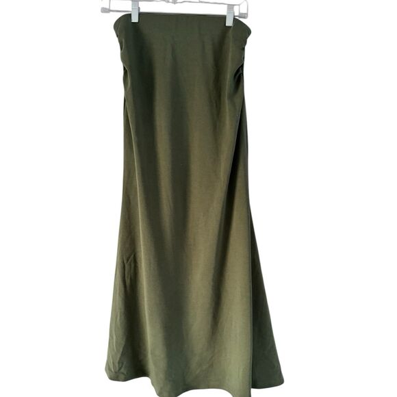 NWT OGL Moss Green Mermaid Maxi Skirt Pull On Women’s Size Small - Picture 4 of 8